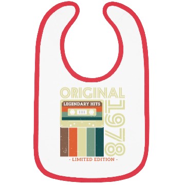Discover Vintage 1978 Birthday Gift Bibs