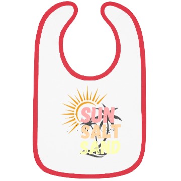 Discover sun, salt, sand, sunset sunshine for beach lovers Bibs