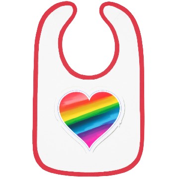 Discover Pride Heart 2 - On Black Bibs