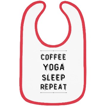 Discover Coffee yoga sleep repeat travel Bibs