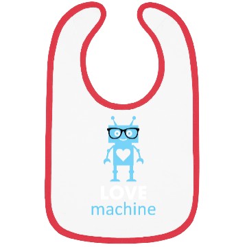 Discover Love Machine Robot cute Bibs