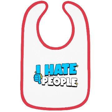 Discover I Hate People Retro cool Bibs