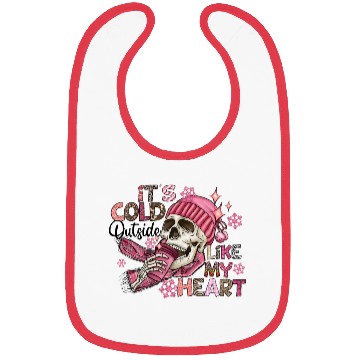 Discover Its Cold Outside Like My Heart Bibs