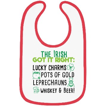 Discover Lucky Irish Charms Aesthetic Bibs
