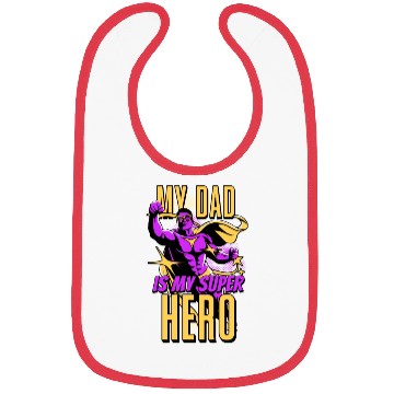 Discover My Dad Is My Super Hero Bibs