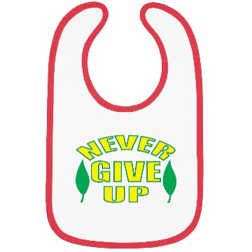 Discover Never Give Up red Bibs