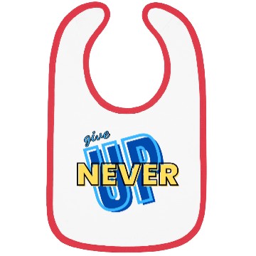 Discover NEVER GIVE UP green Bibs