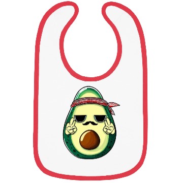 Discover Hippie Avocado with Beard Bibs