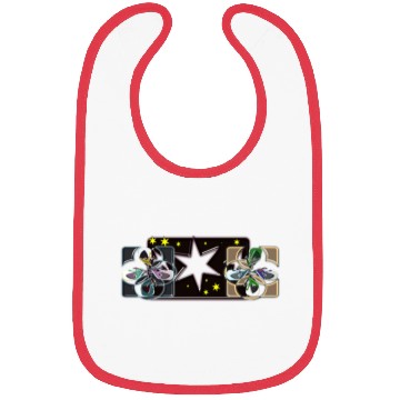 Discover White Star Bibs