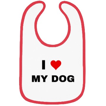 Discover I love my Dog Bibs