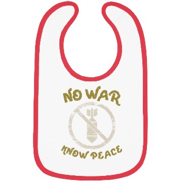 Discover No War, Know Peace Bibs