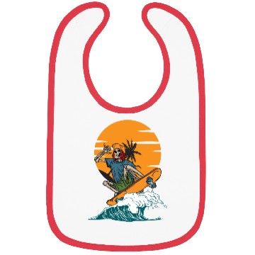 Discover skull skate swim Bibs