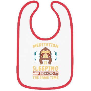 Discover Sloth Meditation Sloth Yoga Bibs