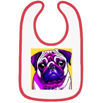 Discover PUG POP ART Bibs