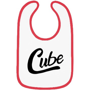 Discover Cube Black logo Bibs