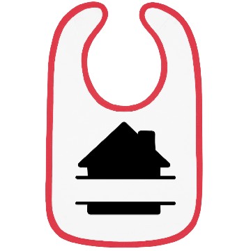 Discover Simple house shadow image with text space Bibs