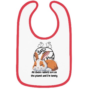 Discover Lonely rabbit Bibs