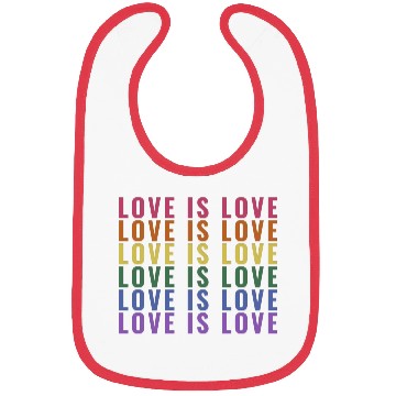 Discover Love is Love Gay Pride Bibs
