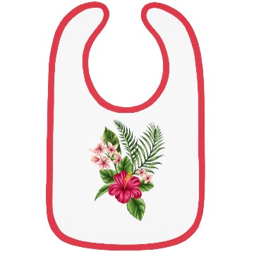 Discover tropical savage flower Bibs