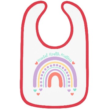 Discover Mental Health Matters | Rainbow Peach Candy Bibs