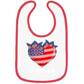 Discover Patriotism Merica Pride US Patriots USA Fan Bibs