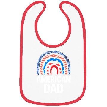 Discover All American Dad Independence Day Party USA Father Bibs