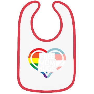 Discover Free Mom Hugs Rainbow Pride Bibs