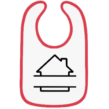 Discover Simple house image with text space Bibs