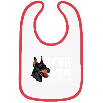 Discover Dobie Mom Doberman Mom Bibs