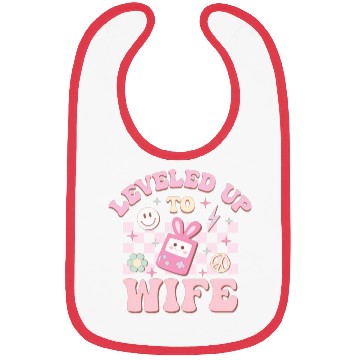 Discover Leveled Up To Wife, Happy Game Day Bibs