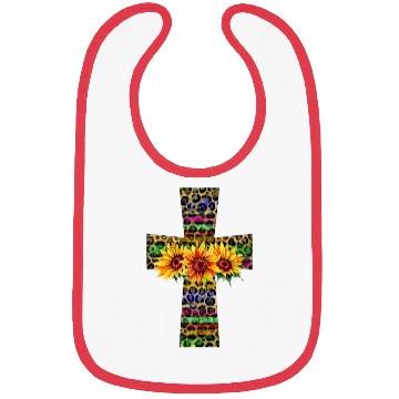 Discover Serape Leopard Cross Png Bibs