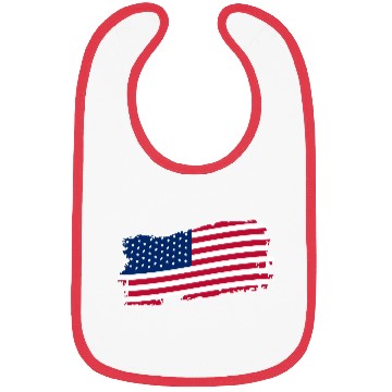 Discover USA Flag: Proudly American Bibs