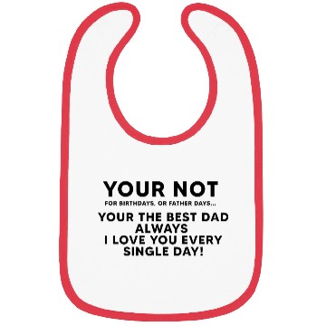 Discover Fathers Day Unique Design Bibs