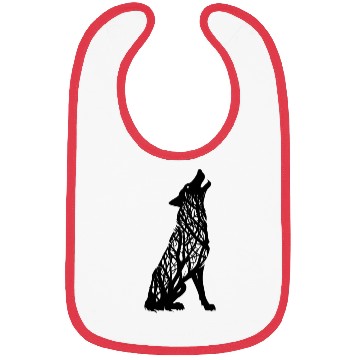Discover Wolf Nature Art Bibs