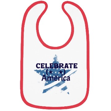 Discover america 4th of july Bibs