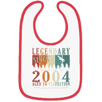 Discover 19th birthday man vintage 2004 legend Bibs