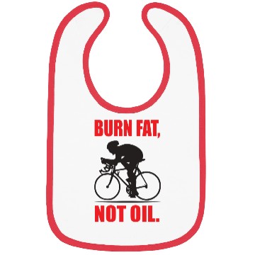 Discover Burn fat not oil nature Bibs