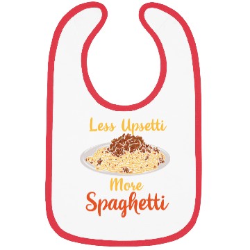 Discover DESIGNPasta Lover Less Upsetti More Spaghetti 70s Bibs
