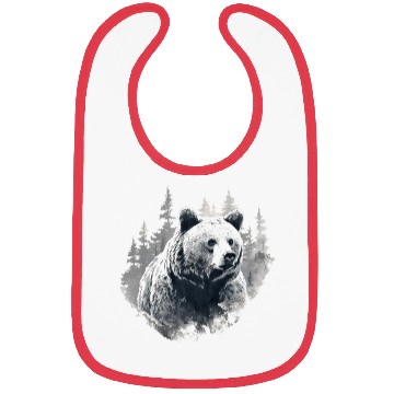 Discover Majestic Forest Bear Bibs
