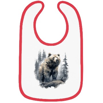 Discover Majestic Forest Bear Bibs