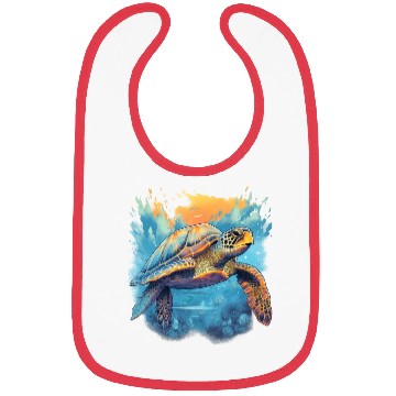 Discover Serene Underwater Turtle Bibs
