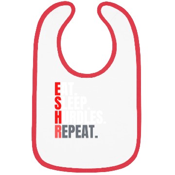 Discover Eat sleep hurdles repeat aesthetic Bibs