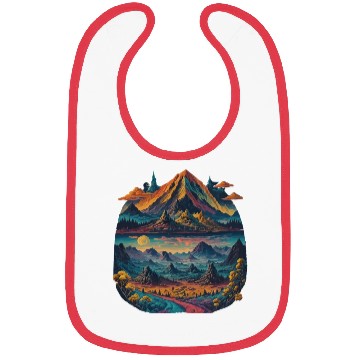 Discover Psychedelic dream illustration Bibs