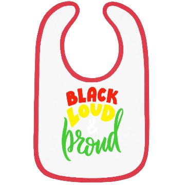 Discover Black Loud And Proud Bibs