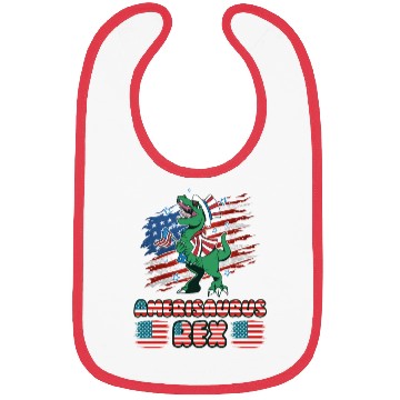 Discover Amerisaurus Rex USA Party Independence Day Bibs
