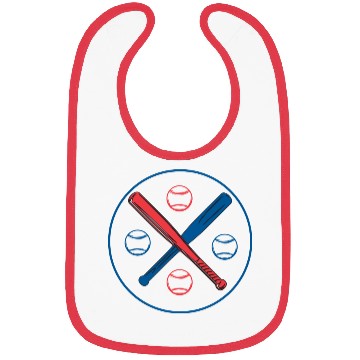 Discover Baseball bat with ball design 2023 Bibs