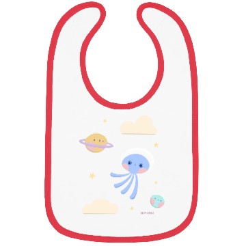 Discover Cute Friends In The Space Bibs