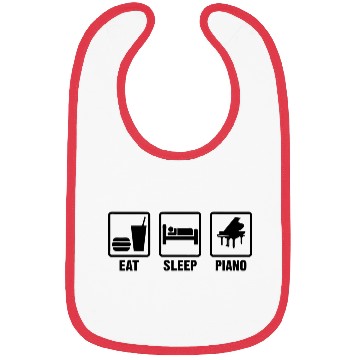 Discover Eat Sleep Piano Bibs