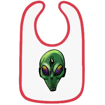 Discover extraterrestrial Funny quote Alien head science Bibs