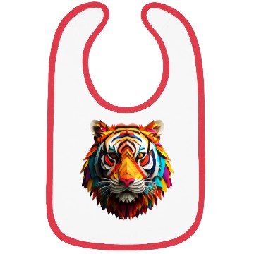 Discover origami tiger Bibs